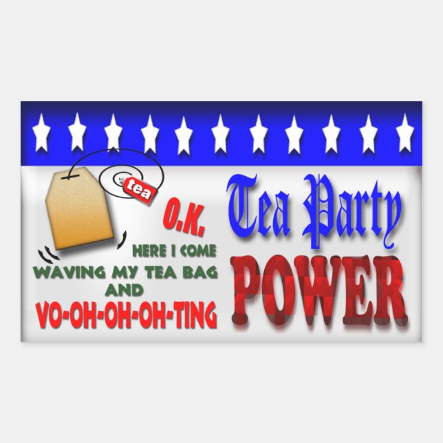 Tea Party Power Sticker (Front)