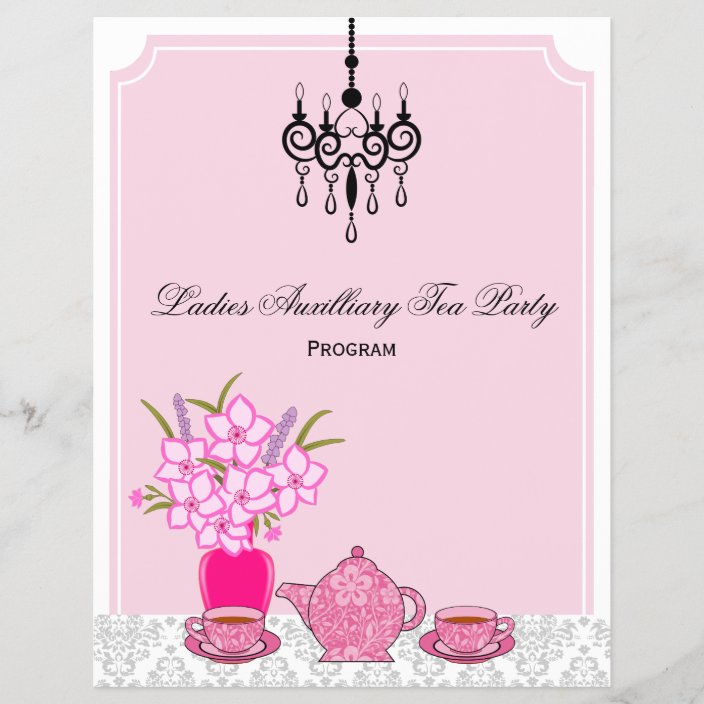 Tea Party Program Zazzle.ca