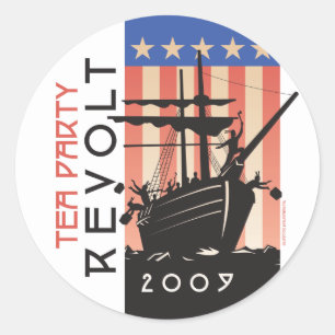 Tea Party Revolt 2009 Classic Round Sticker