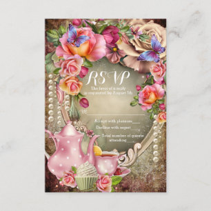 Tea Party RSVP Cards