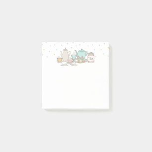 Tea Party Set High Tea Post-It Notes Pad