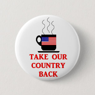 Tea Party Shirts, Mugs, Stickers 2 Inch Round Button