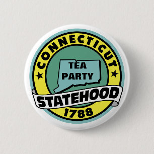 TEA PARTY STATE 2 INCH ROUND BUTTON