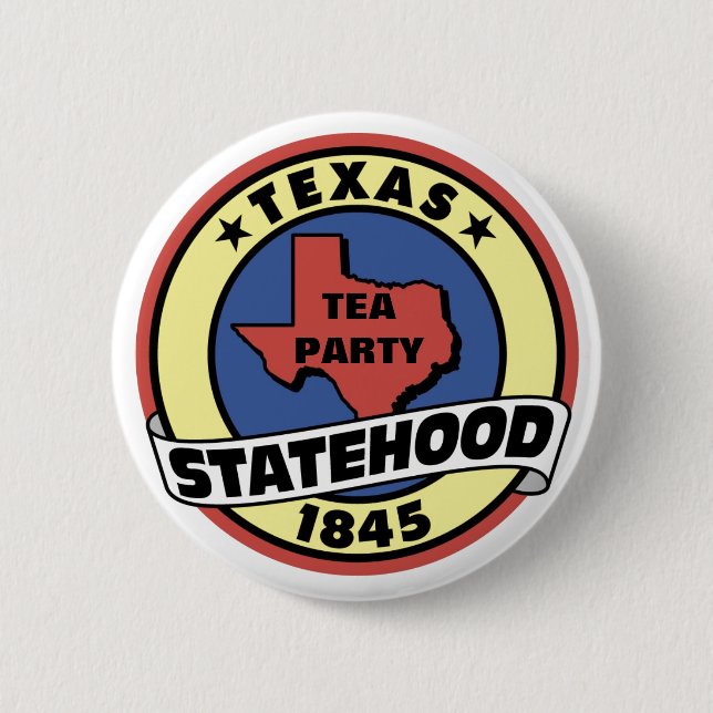 TEA PARTY STATE 2 INCH ROUND BUTTON (Front)