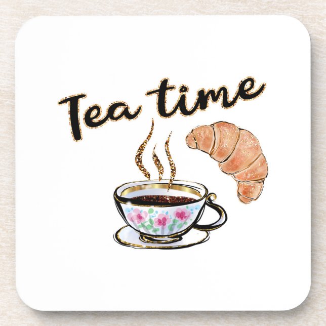 Tea party Table Serving, tea party gift, tea time Coaster (Front)
