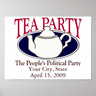 Tea Party Tax Day poster