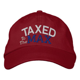 Tea Party Taxed to the MAX by SRF Embroidered Hat