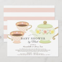 Tea Party Tea Pot & Cups Baby Shower by Mail