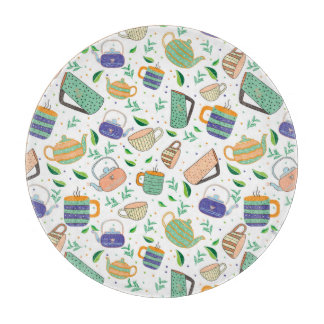tea pattern cutting board