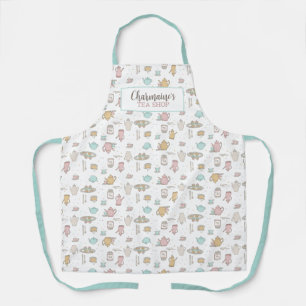 Tea Pattern Kitchen Apron