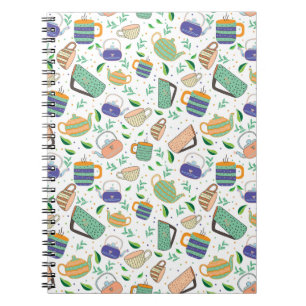 tea pattern notebook