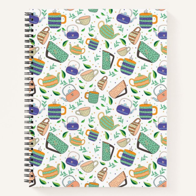 tea pattern notebook (Front)