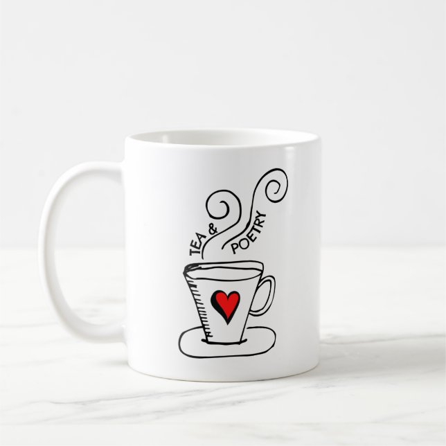 Tea & Poetry. Coffee Mug (Left)