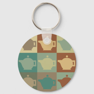 Tea Pop Art Keychain
