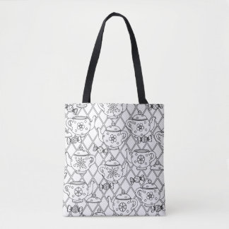 Tea Pot Doodle 2 Tote Bag
