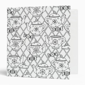 Tea Pot Doodle Binder