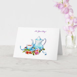 Tea Pot with Tea Mother's Day Card
