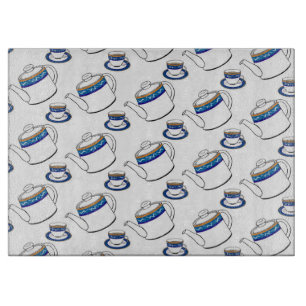 Tea Pots Cutting Board