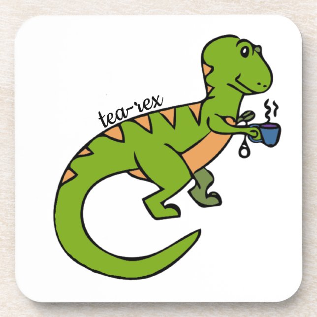 Tea-Rex Coaster (Front)