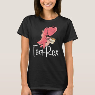 Tea Rex Dinosaur Rex Tea Party Kids Girls T-Shirt