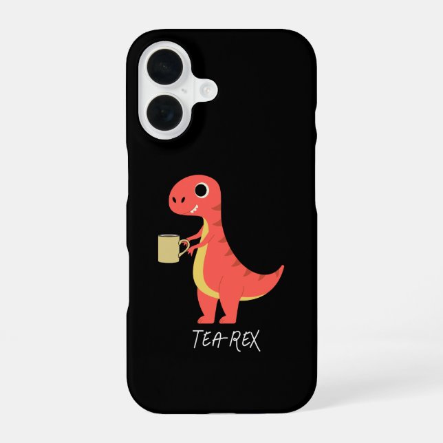 Tea-Rex iPhone 16 Case (Back)