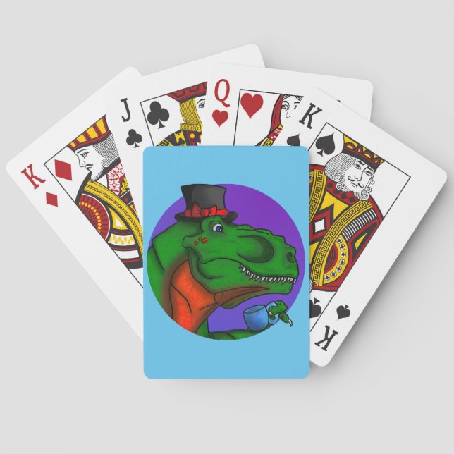 Tea-Rex Playing Cards (Back)