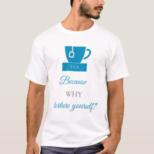 TEA-RIFFIC (Blue + Grey) Basic T-Shirt