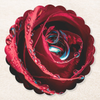 Tea Rose Paper Coaster