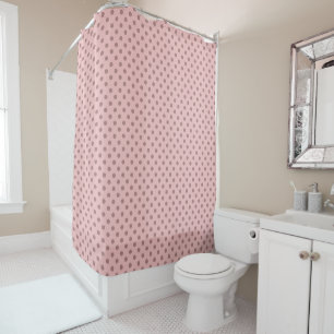 tea rose (red), mauve and mauve dots