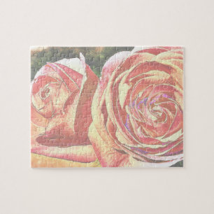 Tea Roses from the Garden Jigsaw Puzzle