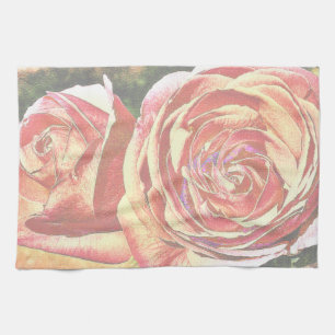 Tea Roses from the Garden Kitchen Towel