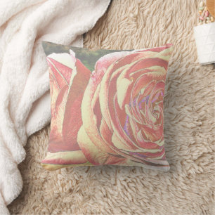 Tea Roses from the Garden Throw Pillow