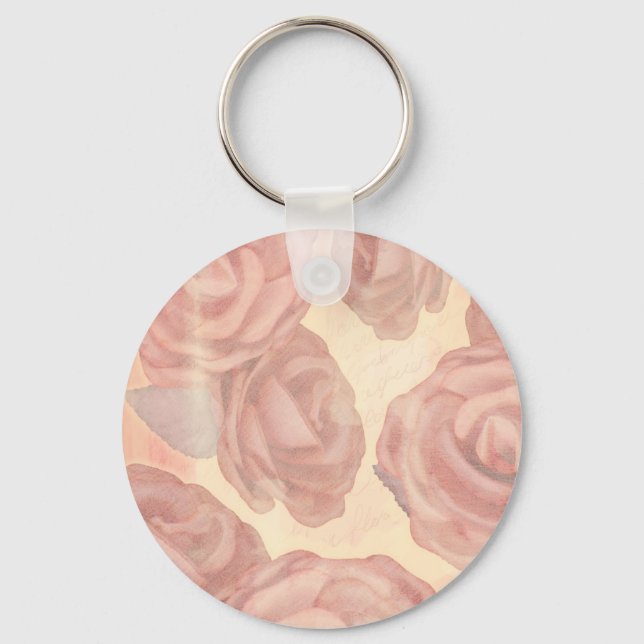 Tea roses, keychain (Front)
