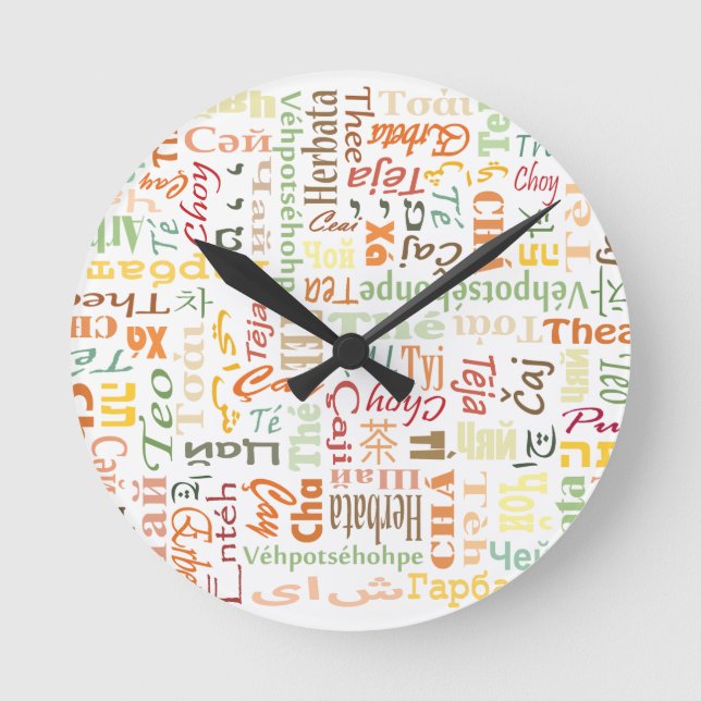 Tea Round Clock (Front)