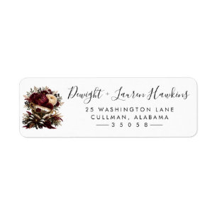 Tea Set Return Address Label