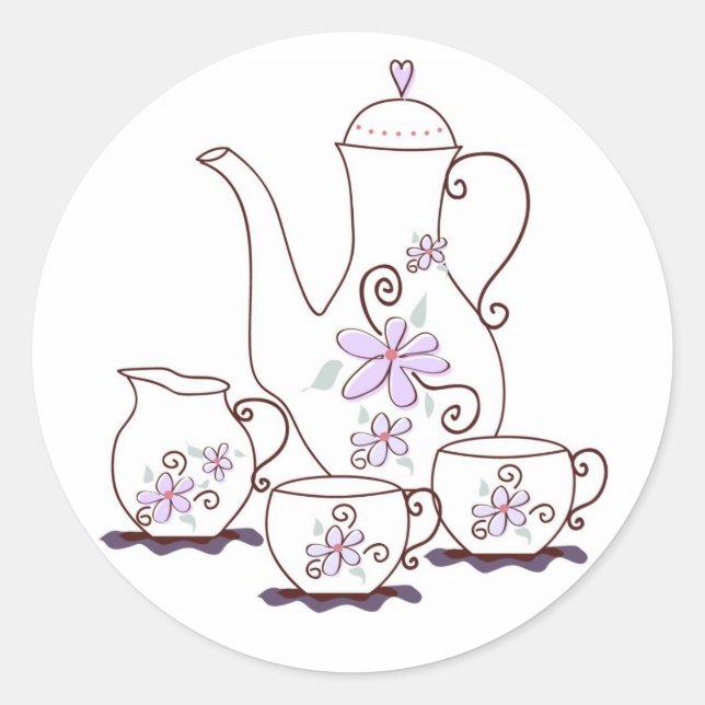 Tea Set Stickers (Front)