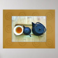 Tea Setting Still Life Photograph Overhead View
