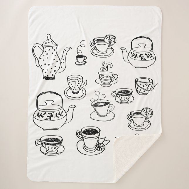 Tea Sherpa Blanket (Front)