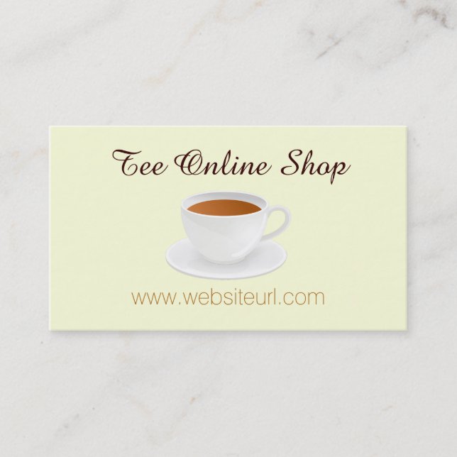 tea shop business card (Front)