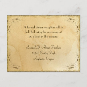 Tea Sort Vintage Mariage 1 - Invitation de récepti