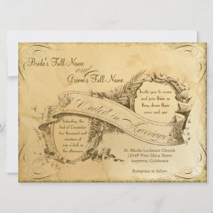 Tea Sort Vintage Mariage 1 - Invitation Invitation