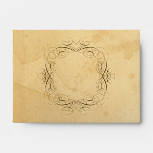 Tea Stained Vintage Wedding 1 - Matching Envelopes