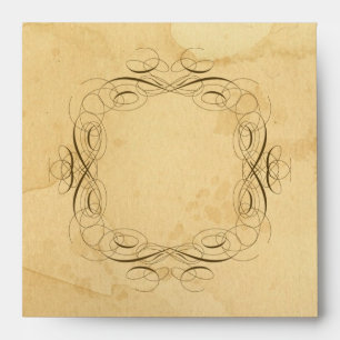 Tea Stained Vintage Wedding 1 - Matching Envelopes