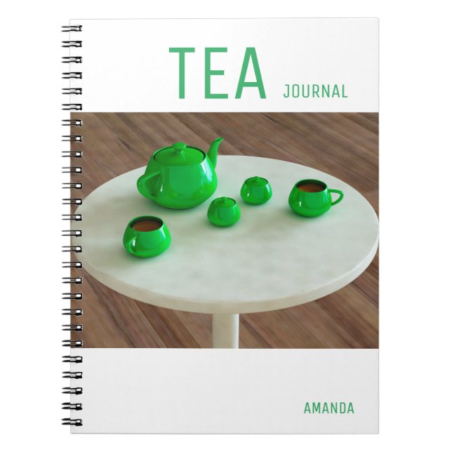 Tea tasting journal & Tea drinking notebook (Front)