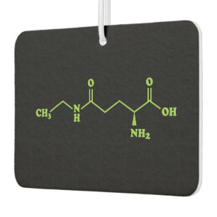 Tea Theanine Molecular Chemical Formula Air Freshener