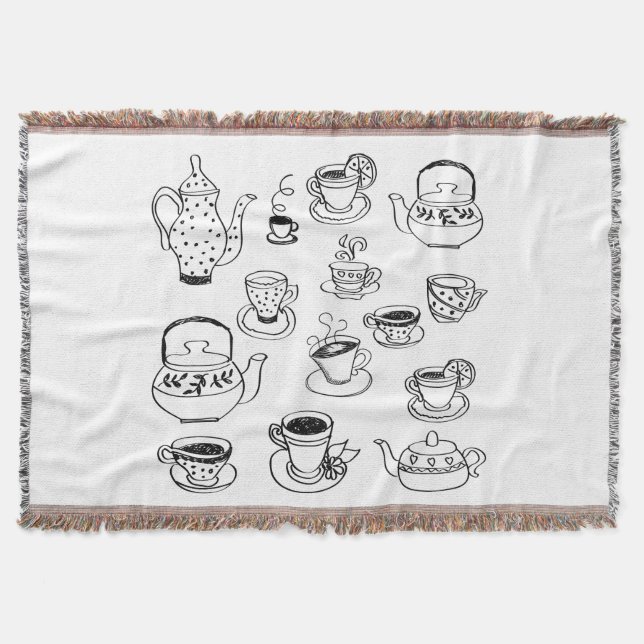 Tea Throw Blanket (Front)