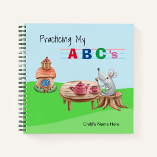 Tea Time And A B C's Spiral Notebook