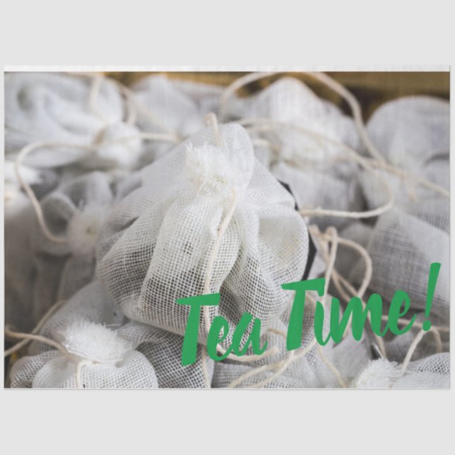 Tea Time Bag for Tea Lovers Tissue Paper (Front)