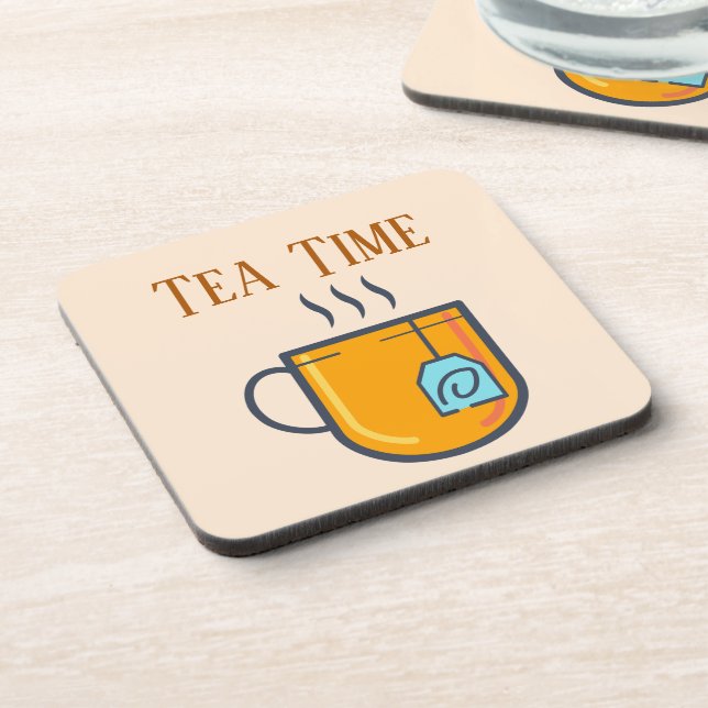 Tea Time Beverage Coaster (Left Side)