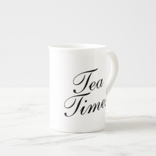 TEA TIME bone china specialty mug gift idea